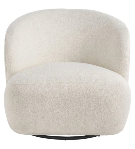 White Ribbed Lisette Armchair