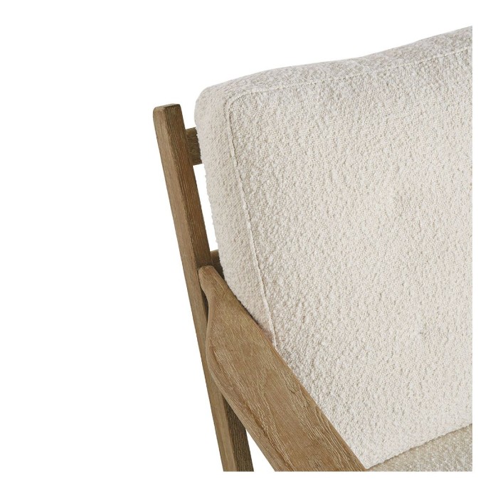 JULES armchair in bouclette - Cream - Image 3